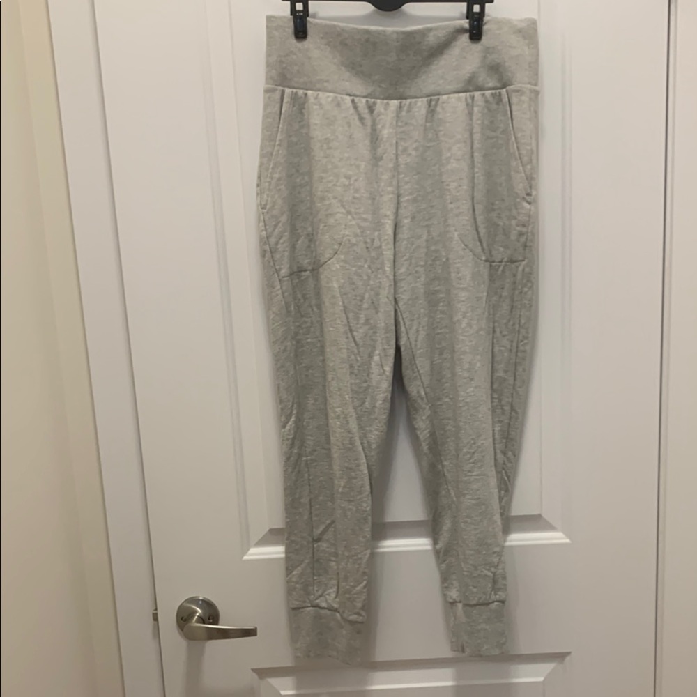Nike Light Gray High-Waisted Joggers